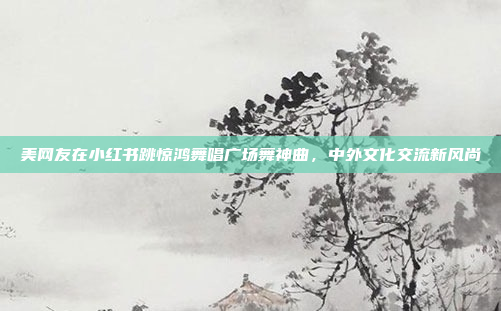 美网友在小红书跳惊鸿舞唱广场舞神曲，中外文化交流新风尚