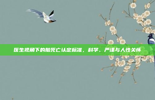 医生视角下的脑死亡认定标准，科学、严谨与人性关怀