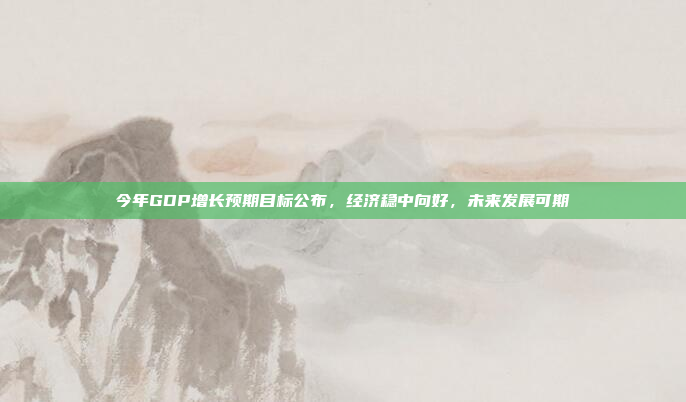 今年GDP增长预期目标公布，经济稳中向好，未来发展可期