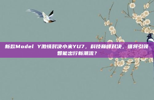 新款Model Y激情对决小米YU7，科技巅峰对决，谁将引领智能出行新潮流？